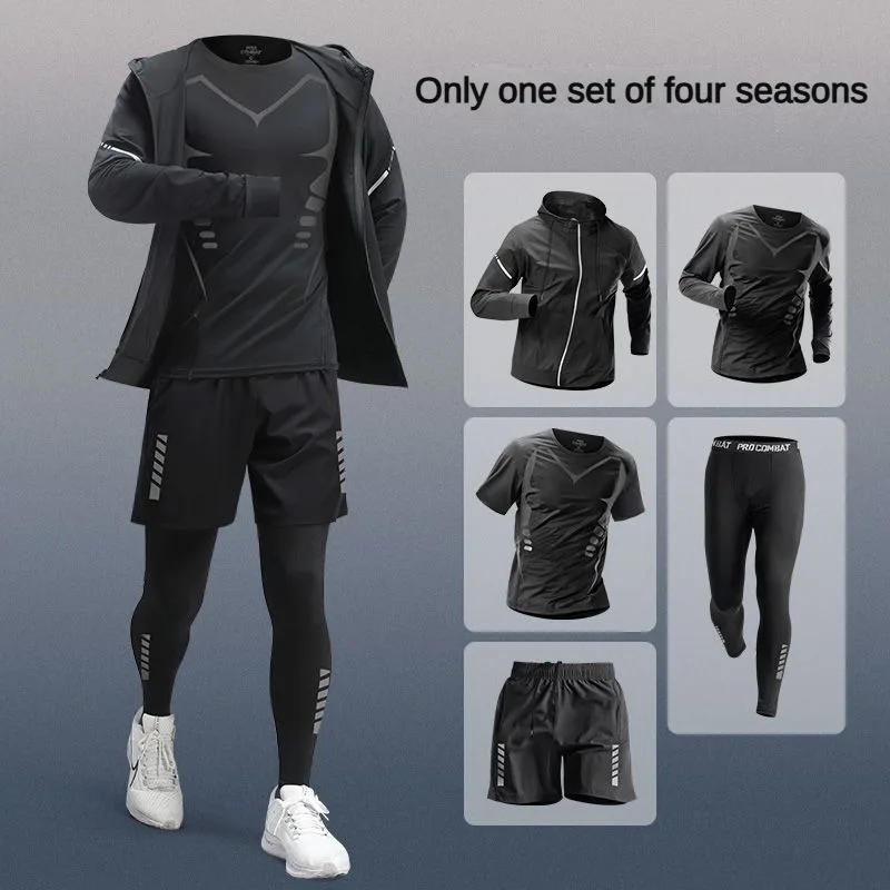 3-7Pcs Men's Ice Fiber Quick-D - Running Jogging Gear 评论和价格