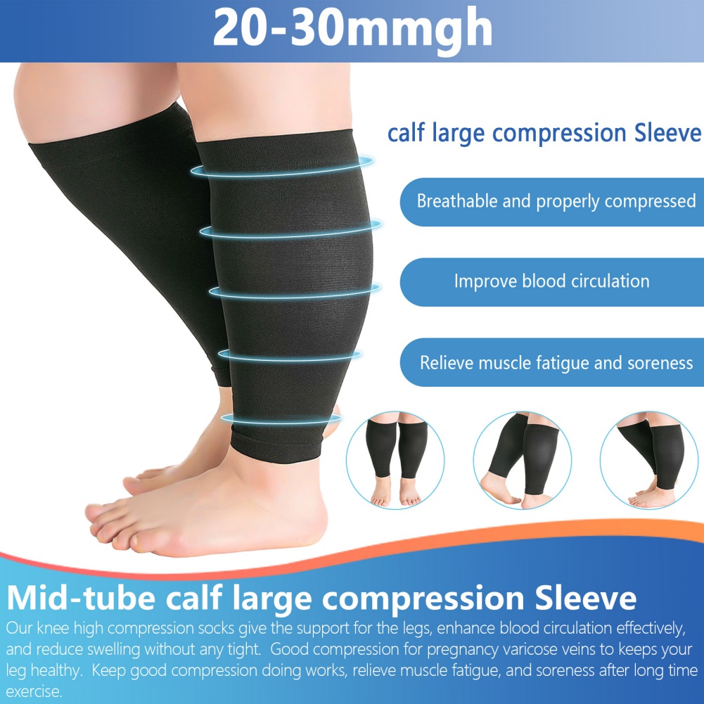1 Pair Fitness Running Compres - Compression Calf Sleeve 评论和价格
