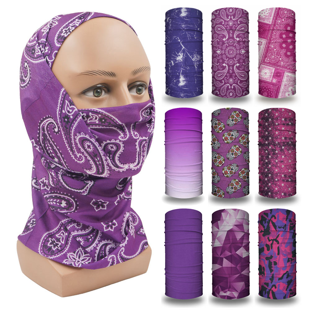 Purple Balaclava Women Running - Head Gear Running 评论和价格