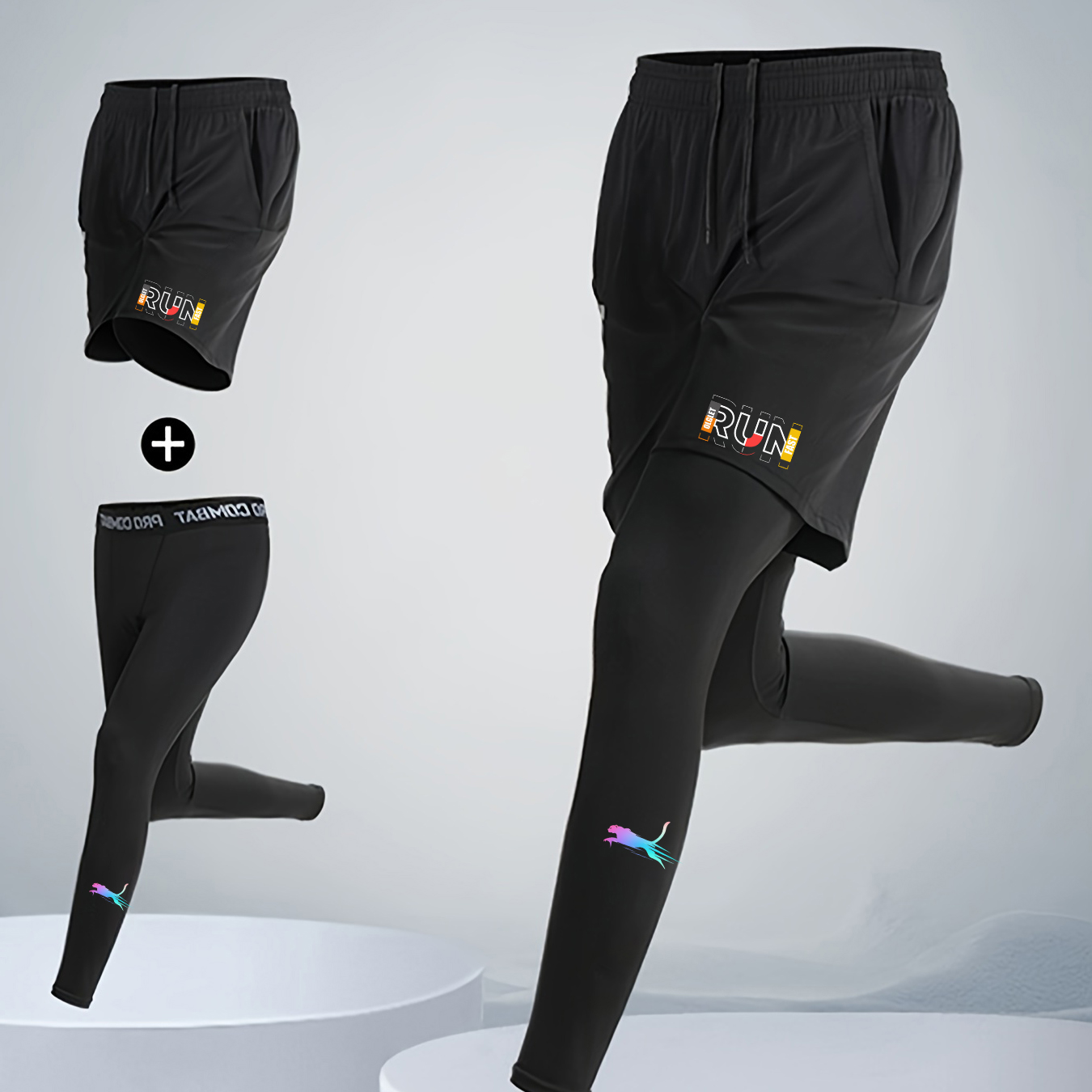 Men's Running Jogging 2 Piece  - Running Jogging Gear 评论和价格