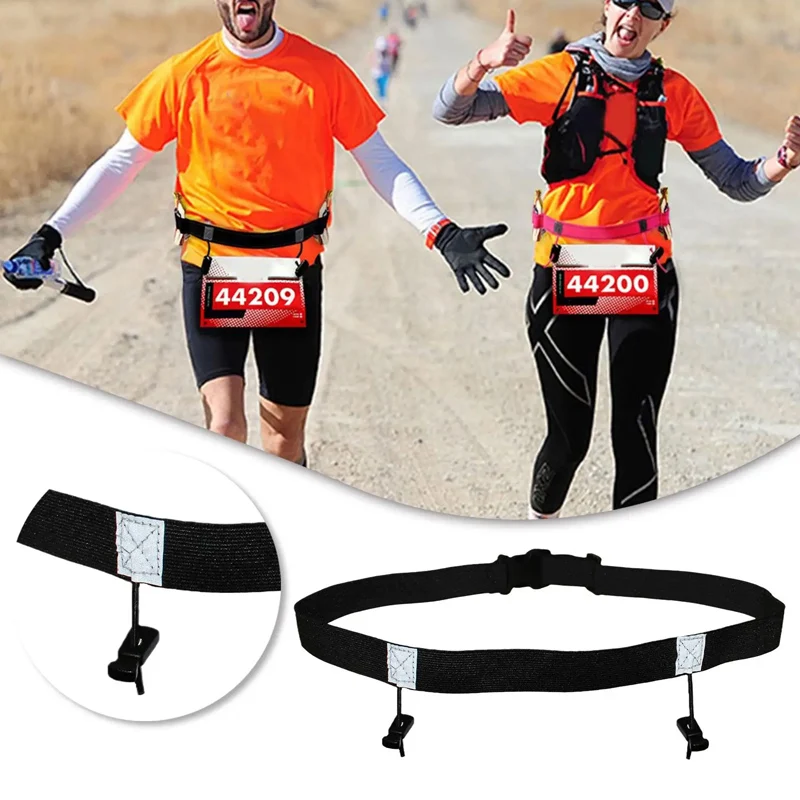 Running Race Number Belt Waist - Running Gear Motor 评论和价格