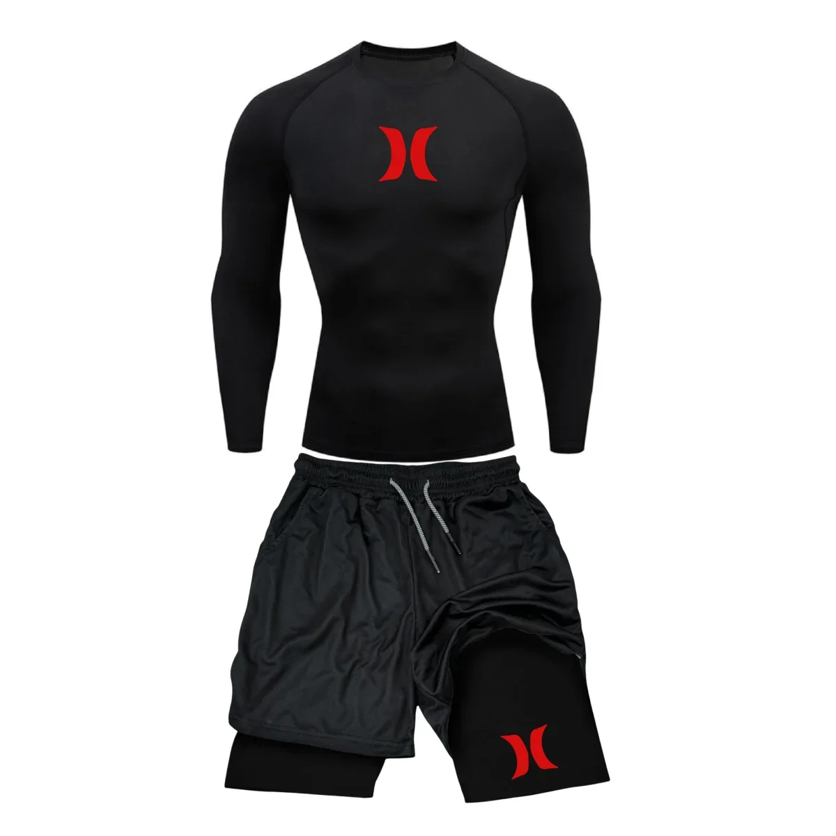 Men's Compression Running Suit - Running Jogging Gear 评论和价格